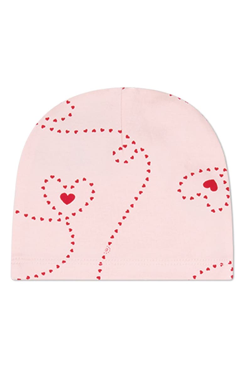 Baby Entangled Hearts Beanie, Main, color, Barely Pink