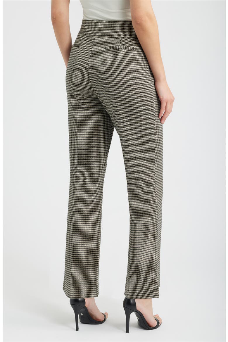 Houndstooth Side Tab Pull On Trousers, Alternate, color, ANNE BLACK/ VICUNA