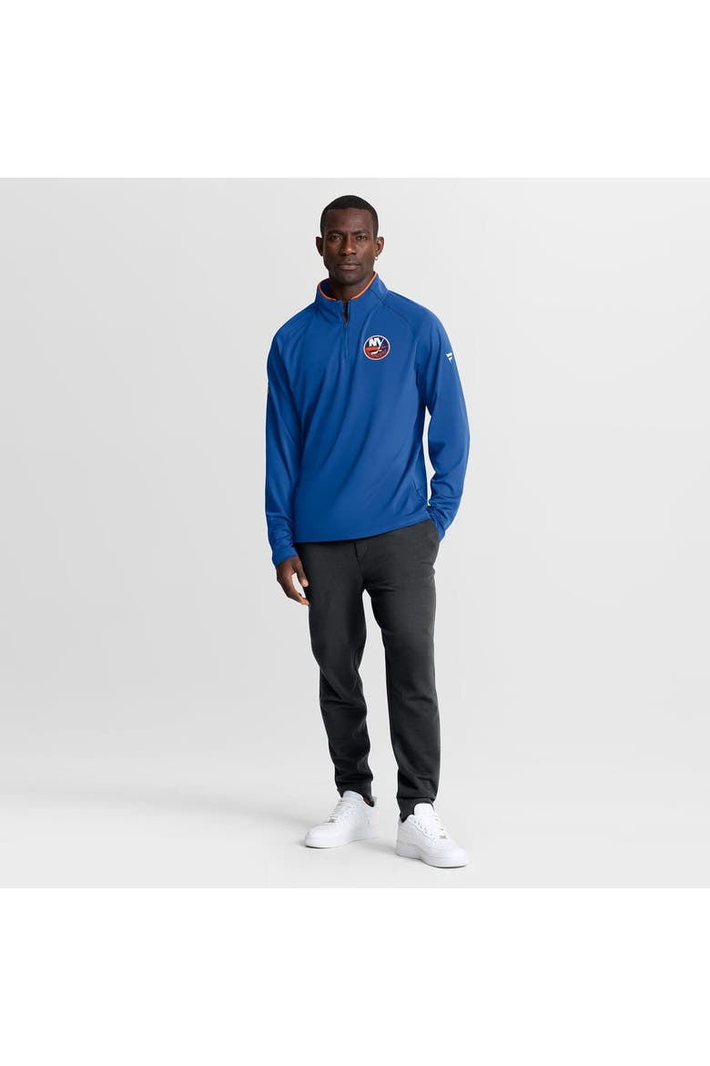 Men's Fanatics Royal New York Islanders Authentic Pro Rink Training Quarter-Zip Pullover, Alternate, color, Royal