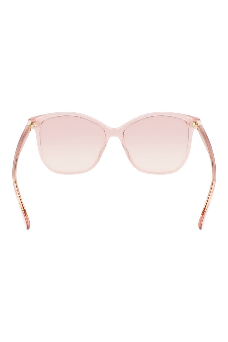 57mm Le Pliage Tea Cup Sunglasses, Alternate, color, PINK