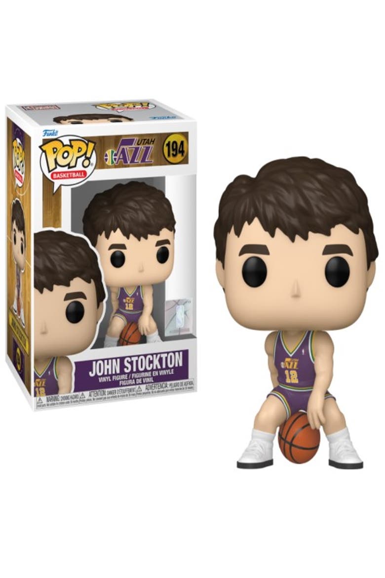 John Stockton (Utah Jazz) Rookie Season NBA Legends Funko Pop!, Main, color, Purple