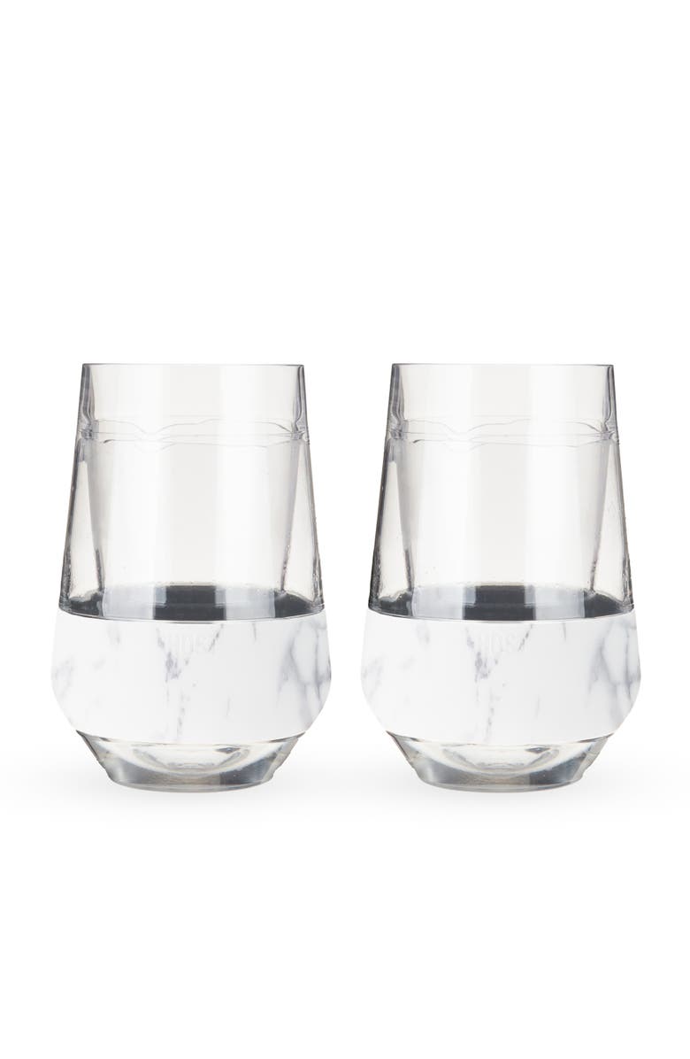 HOST Wine FREEZE XL Cooling Cup Set of 2, Alternate, color, Marble