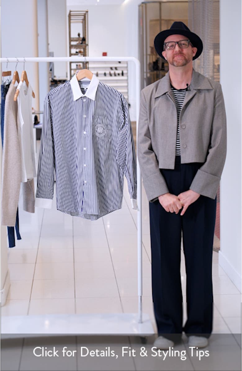 Bristol 100th Crest Stripe Button-Up Shirt, sales video thumbnail