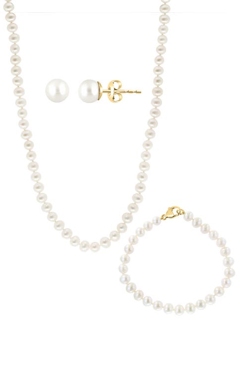 14Ky ,Fresh Water Pearl Set