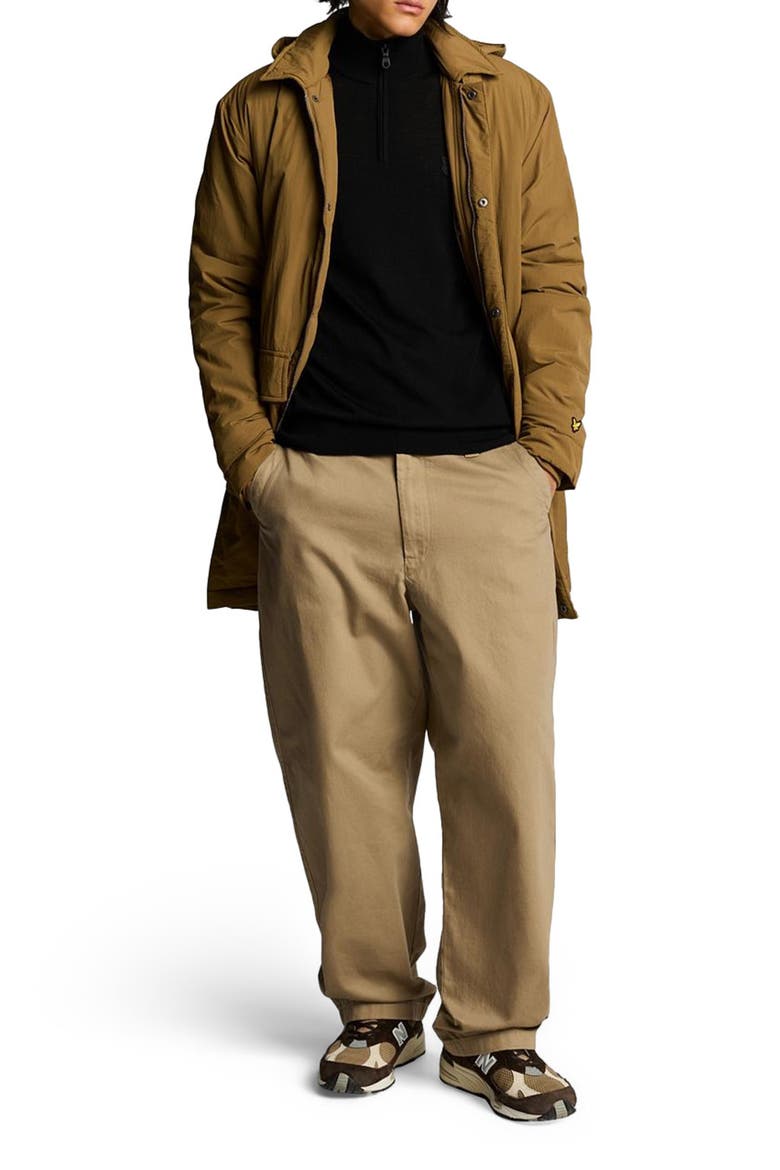 Eagle Merino Quarter Zip Sweater, Alternate, color, Jet Black