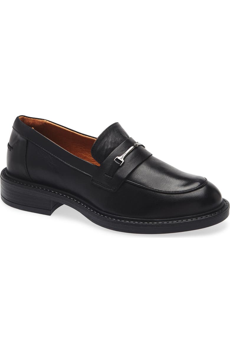 Miz Mooz Monnie Bit Loafer, Main, color, Black