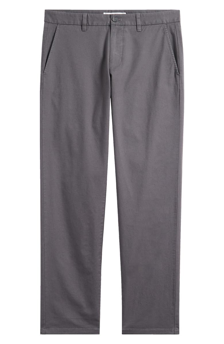 Nordstrom Straight Stretch Cotton Chinos, Alternate, color, Grey Magnet