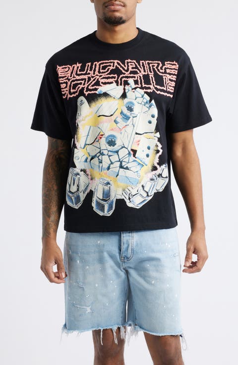 Abandon Planet Cotton Graphic T-Shirt