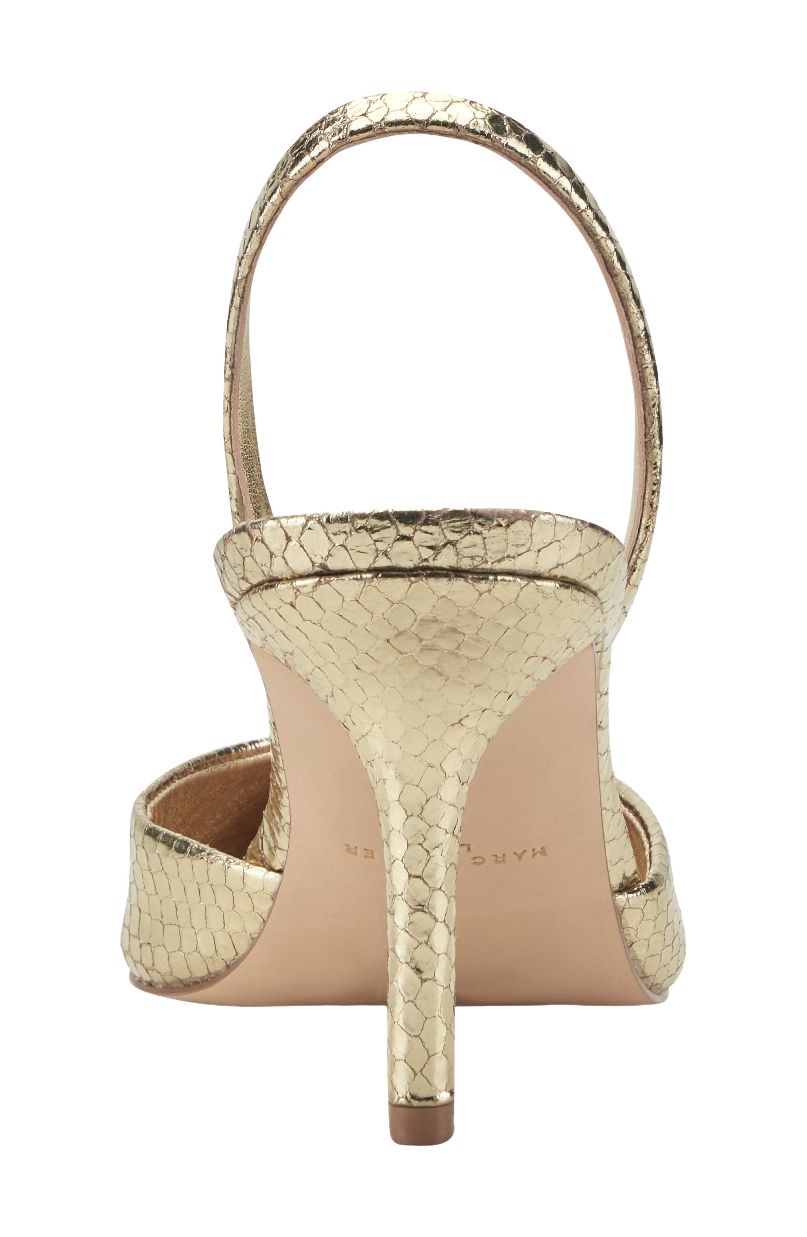 Noland Pointed Toe Slingback Pump, Alternate, color, GOLD 710