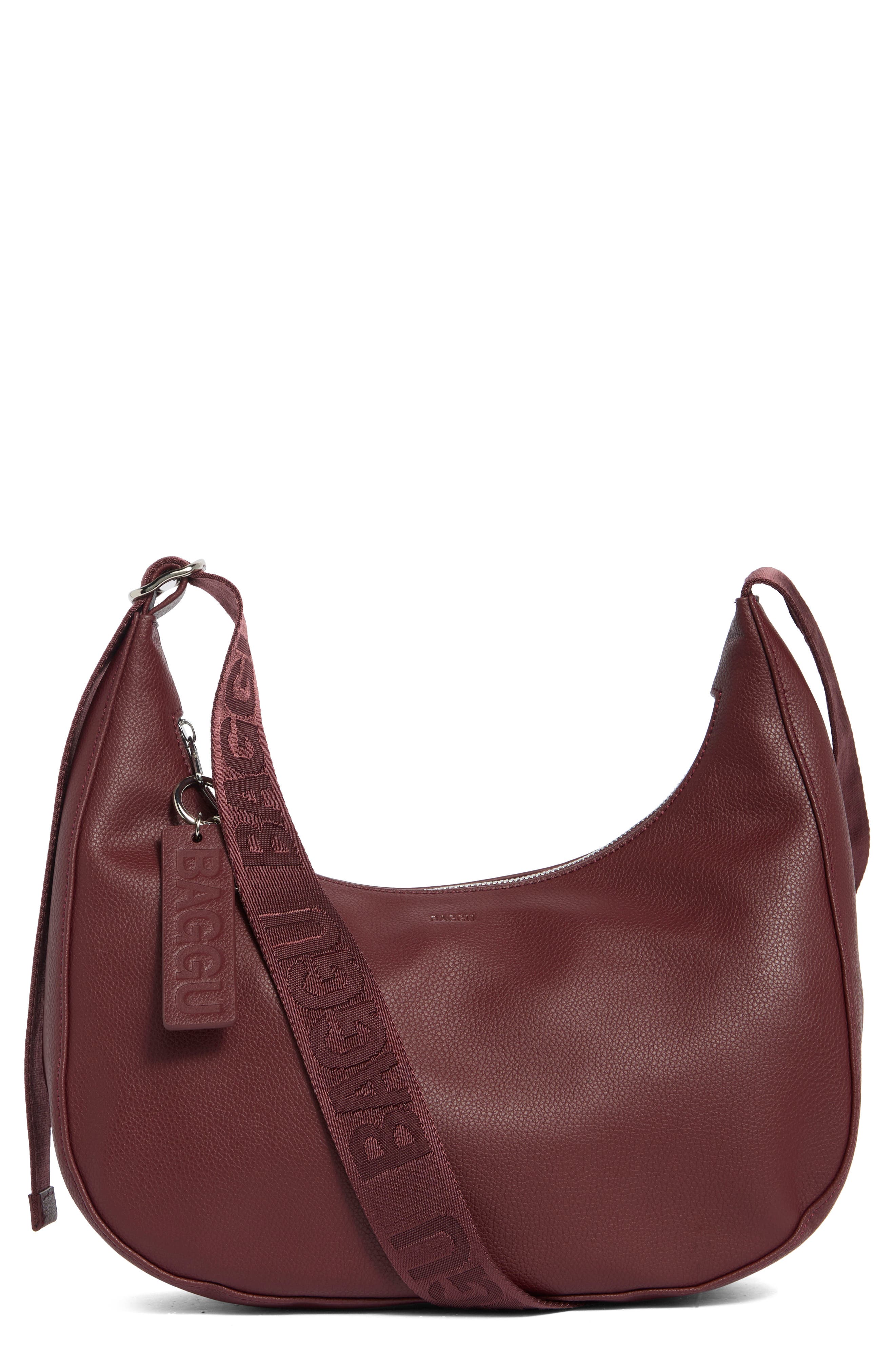 Baggu Medium Recycled Leather Crescent Shoulder Bag