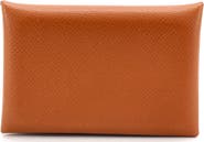 Pre-Owned Hermes Calvi Card Holder Epsom