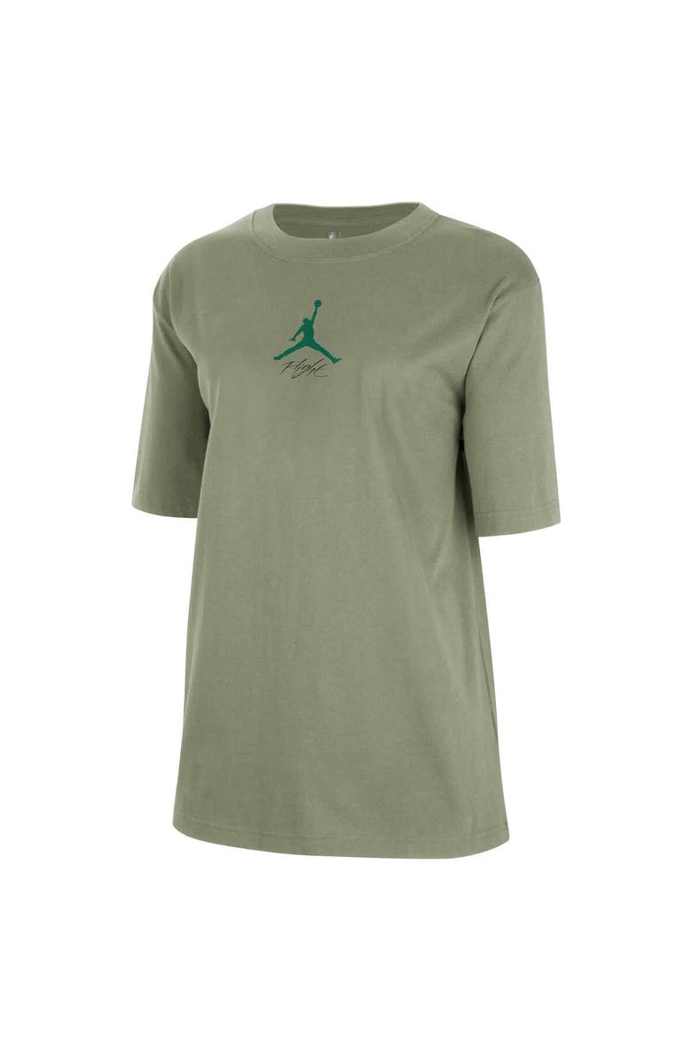 Jordan Brand Women's Jordan Brand  Green Boston Celtics Courtside Statement Edition Boyfriend T-Shirt, Alternate, color, Green