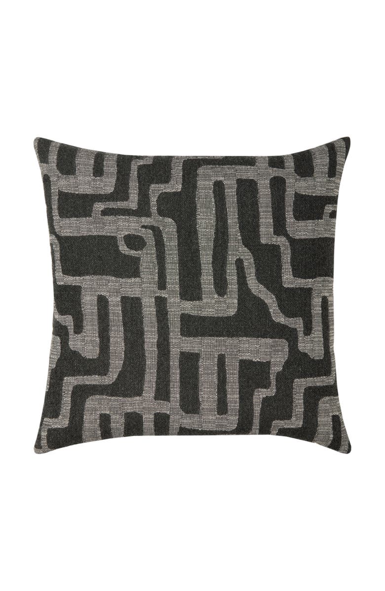 Elaine Smith Noble Indoor & Outdoor Woven Accent Pillow, Main, color, Charcoal