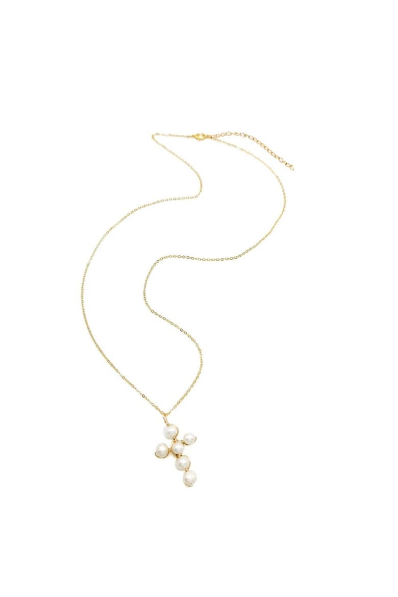 Good News Necklace, Alternate, color, Gold