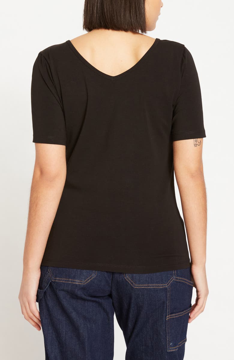 Universal Standard Double V-Neck T-Shirt, Alternate, color, 