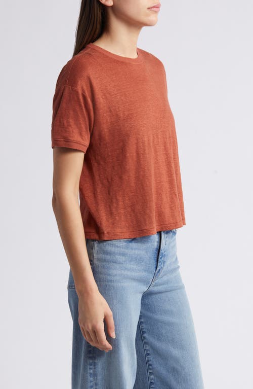 FRAME FRAME CREWNECK ORGANIC LINEN T-SHIRT
