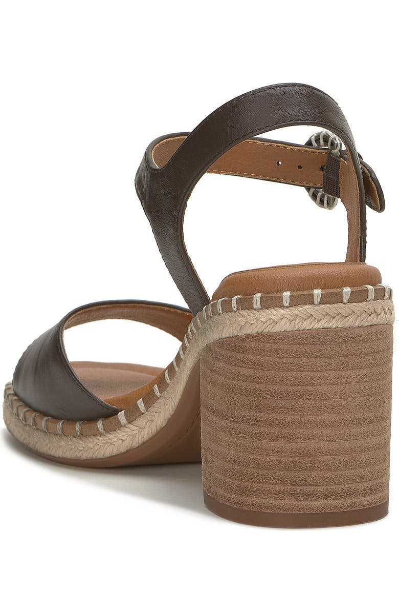 Lucky Brand Jennyl Ankle Strap Espadrille Sandal, Alternate, color, Chocolate