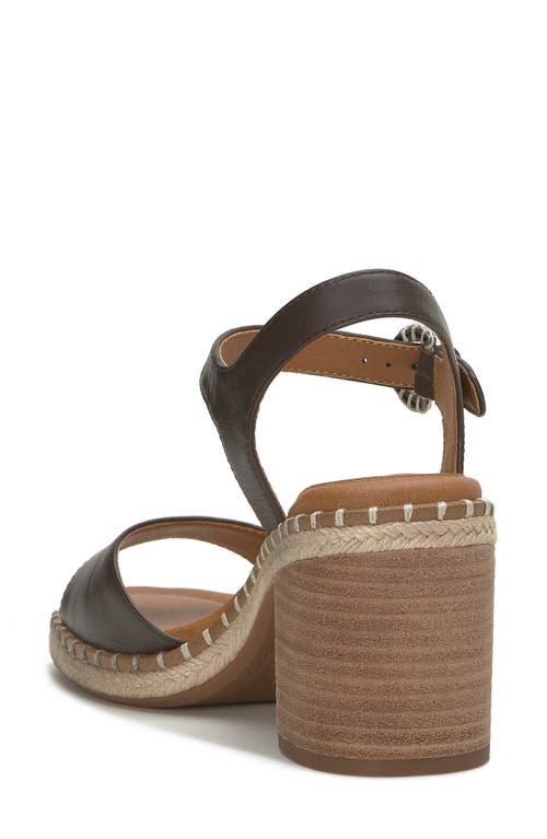 Lucky Brand Jennyl Ankle Strap Espadrille Sandal In Chocolate