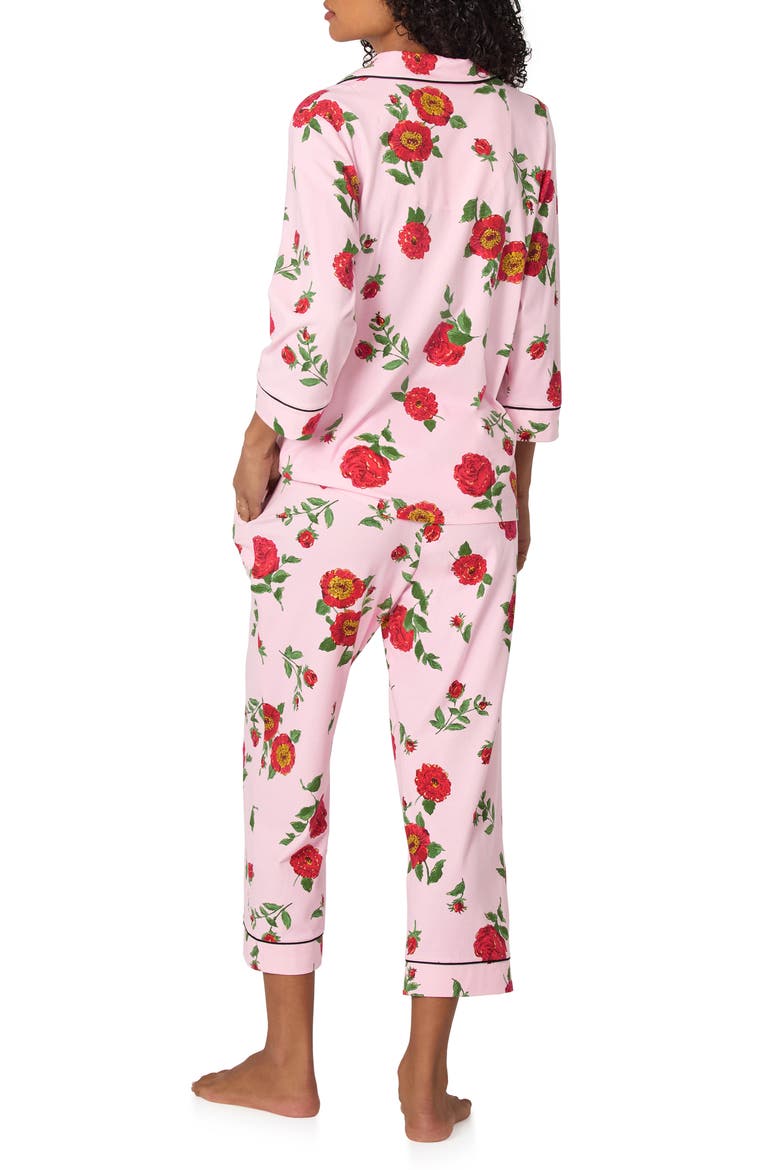 Falling Blooms Long Sleeve Pajamas, Alternate, color, FALLING BLOOMS