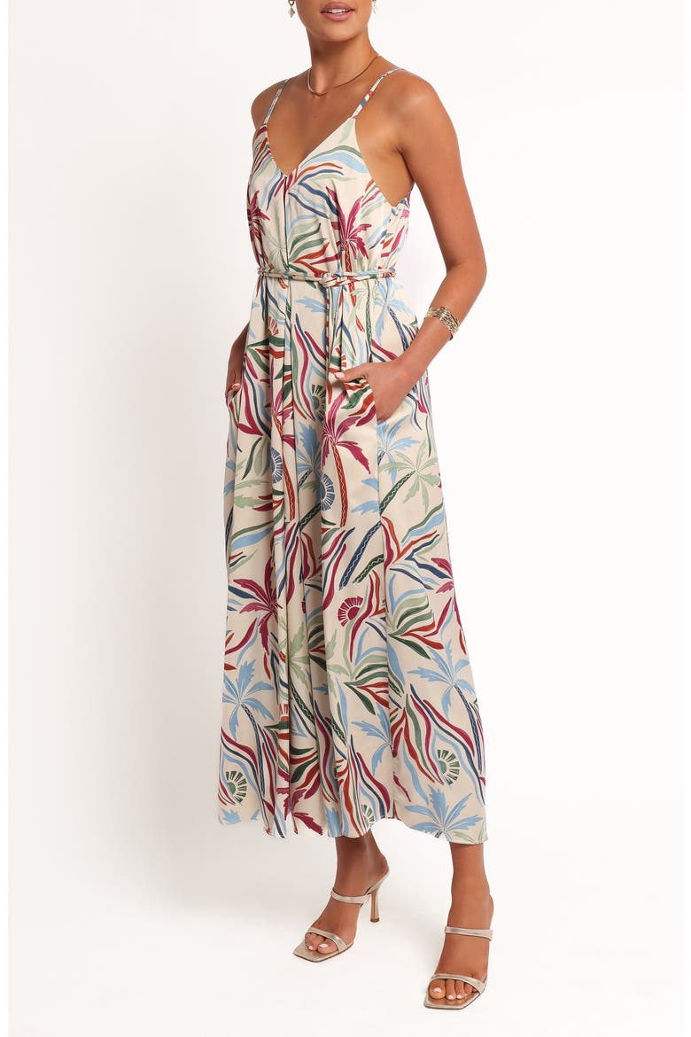 Riva Mixed Print Maxi Dress, Alternate, color, TAHITIAN TIDE
