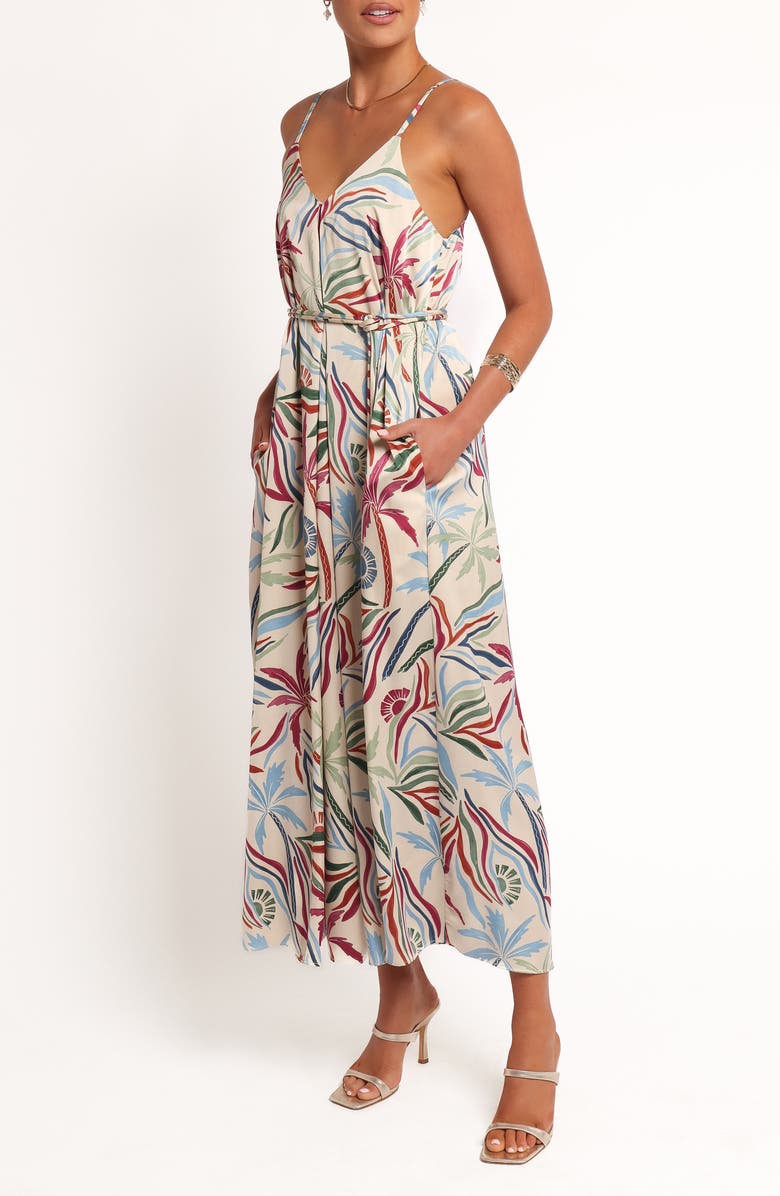 Petal & Pup Riva Mixed Print Maxi Dress, Alternate, color, Tahitian Tide