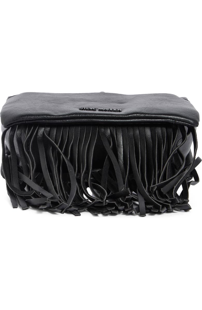 Steve Madden Zarina Fringe Crossbody Bag, Alternate, color, Black