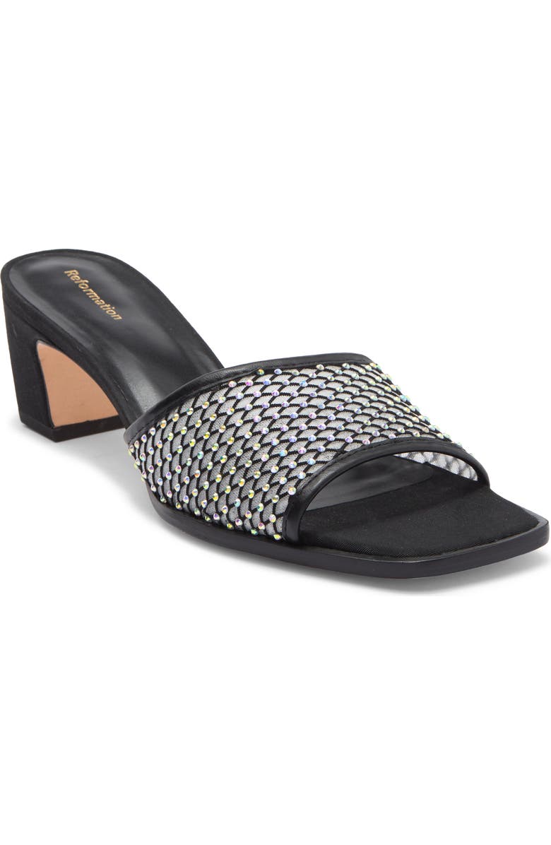 Reformation Scout Mesh Slide Sandal, Main, color,