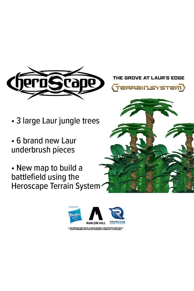 Heroscape The Grove At Laur's Edge Terrain Expansion, Alternate, color, Multicolored