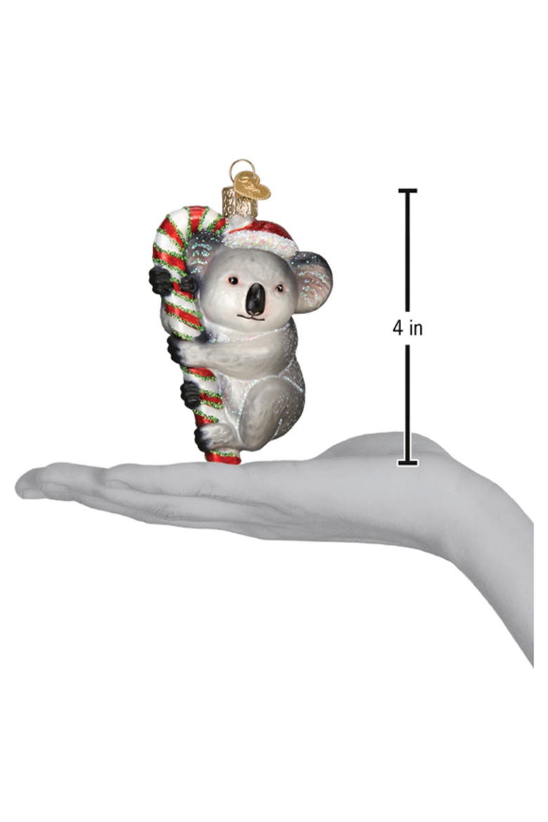 Christmas Koala Ornament, Alternate, color, GREY