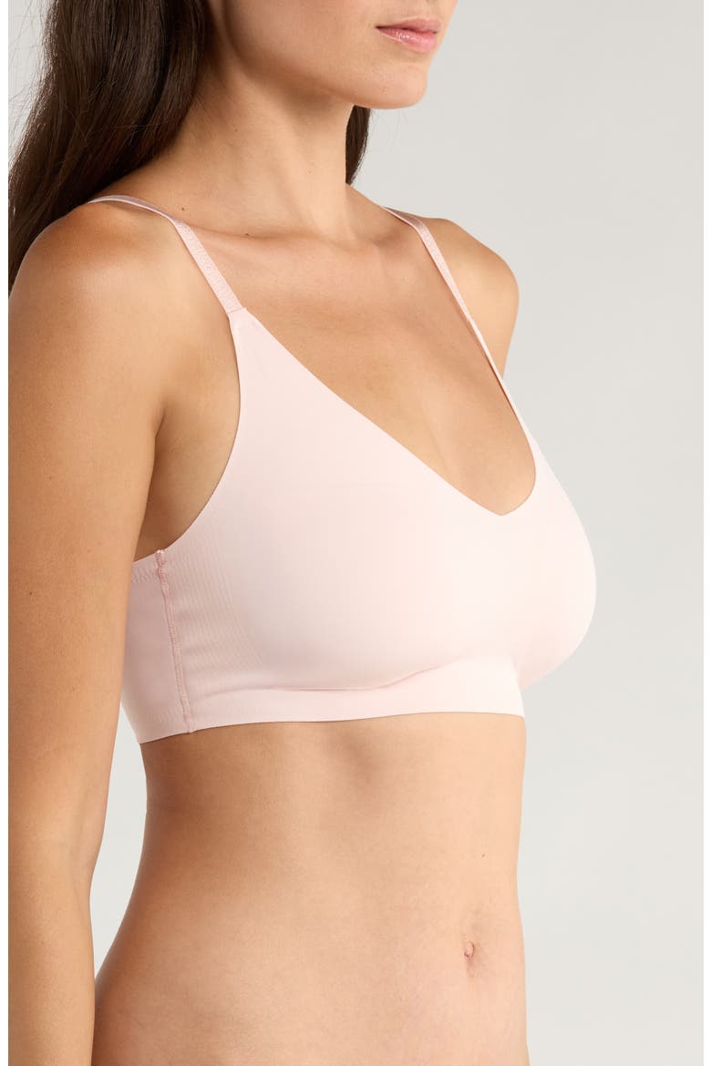 The True Body Triangle Convertible Strap Bralette, Alternate, color, PEONY