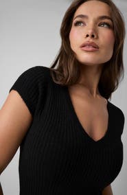 GUESS Emily V-Neck Sweater Dress