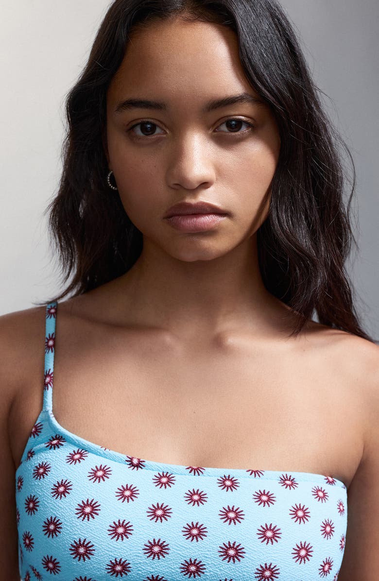 MANGO TEEN Asymmetric Textured Two-Piece Swimsuit, Alternate, color,