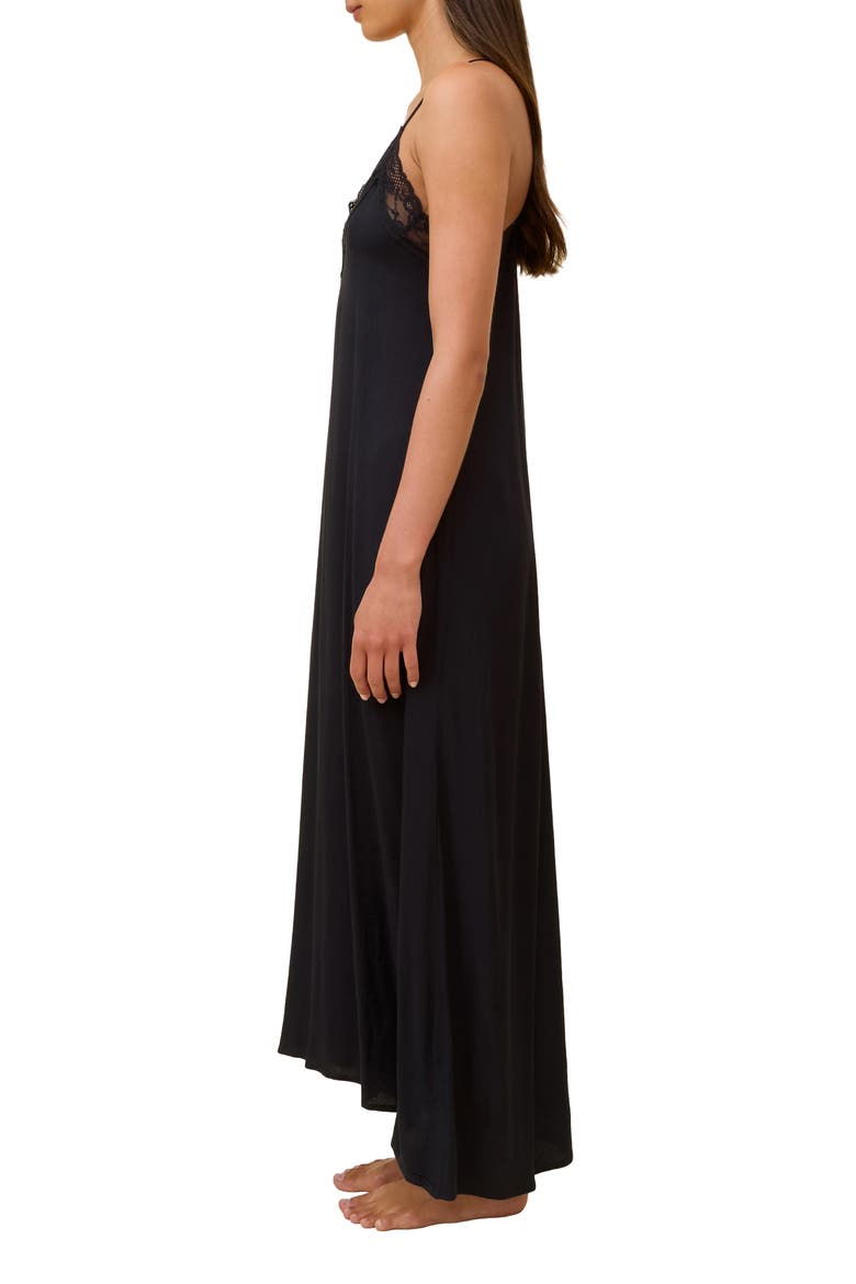 Talia Nightgown, Alternate, color, BLACK