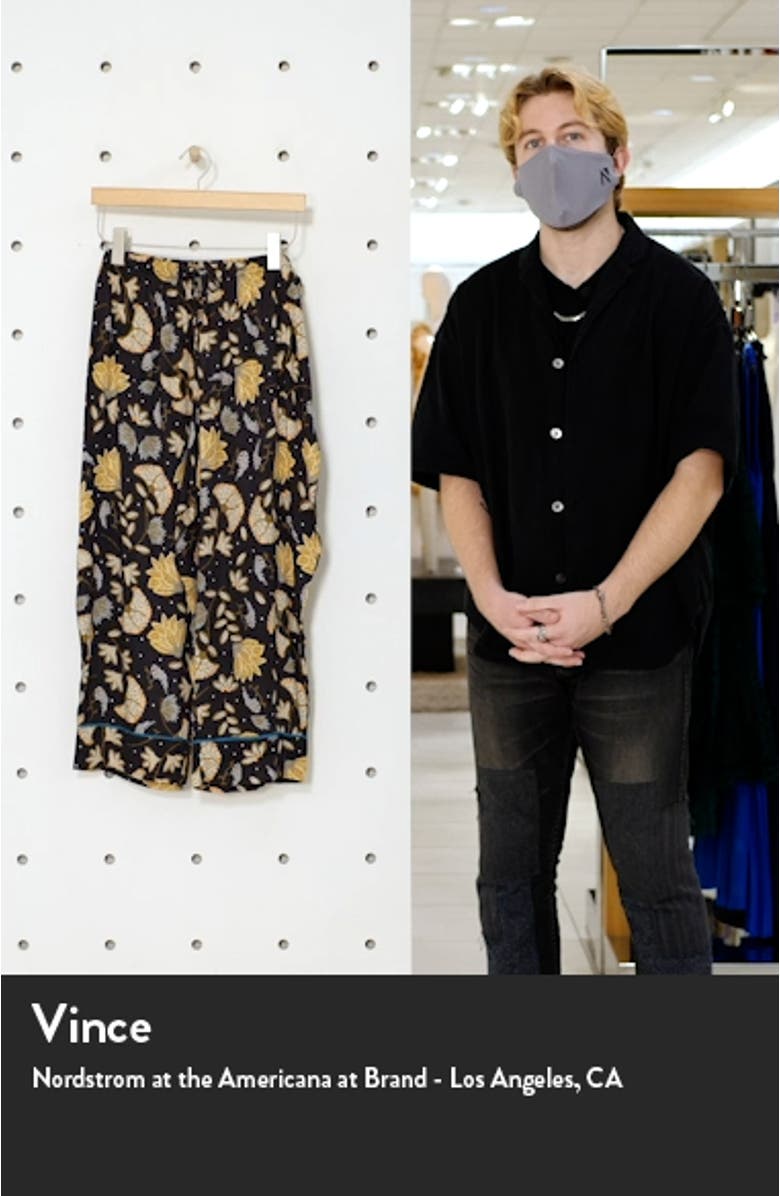 Print Crop Pajama Pants, sales video thumbnail