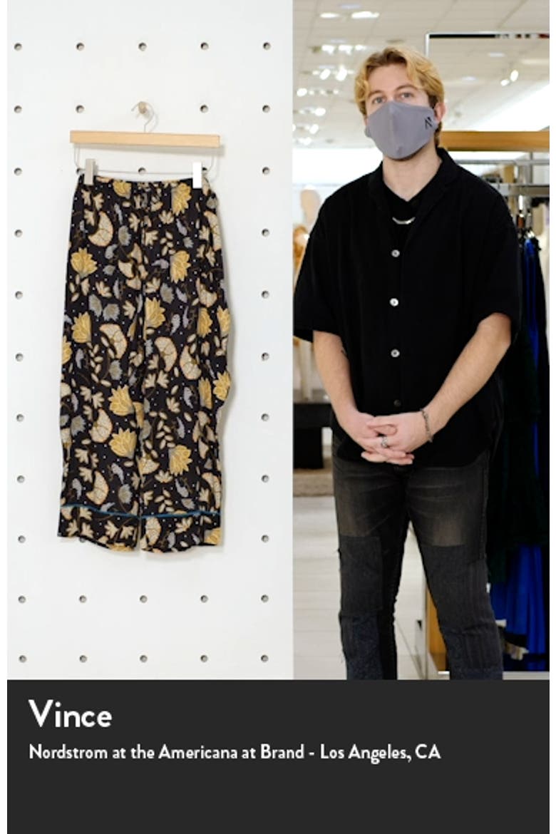 Print Crop Pajama Pants video