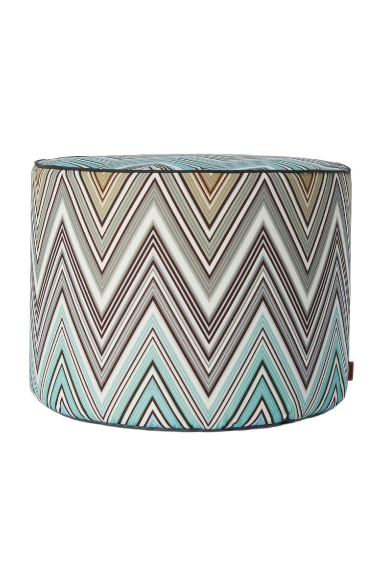 Missoni Home Kew Outdoor Cylinder Pouf 40x30, Main, color, Multicoloured