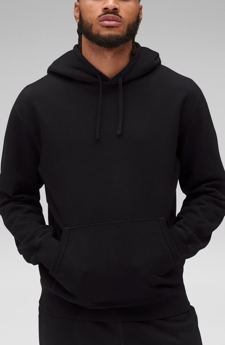 Reigning Champ Midweight Terry Standard Hoodie, Main, color, Black