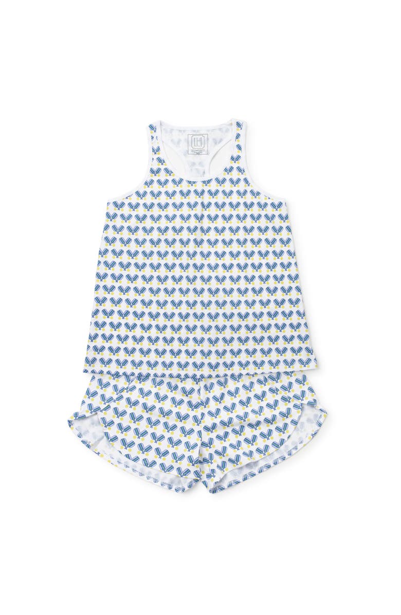 Lila and Hayes Alyssa Women's Pajama Short Set, Main, color, Pickleball Blue