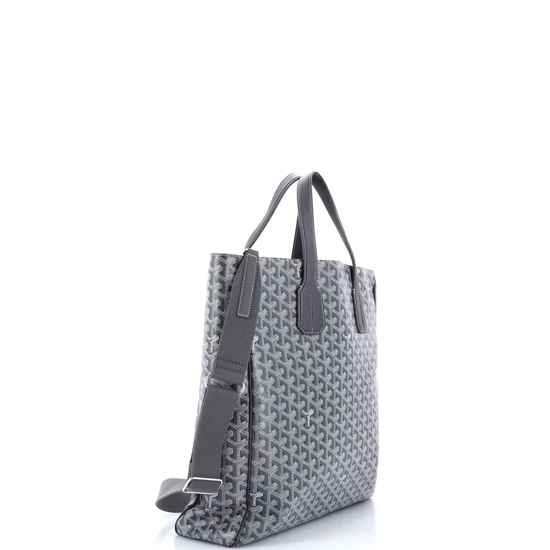 Pre-Owned Goyard Voltaire Convertible Tote Coated Canvas, Alternate, color, Gray