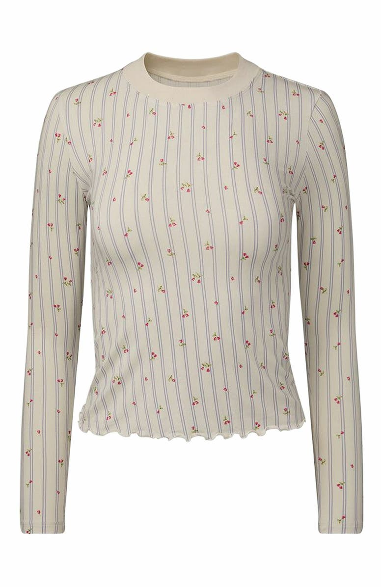 WeWoreWhat Long Sleeve Crewneck Top, Main, color, Ivory