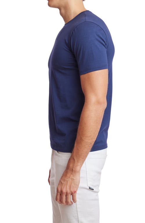 Paisley & Gray Lucas Crewneck T-shirt In Blue