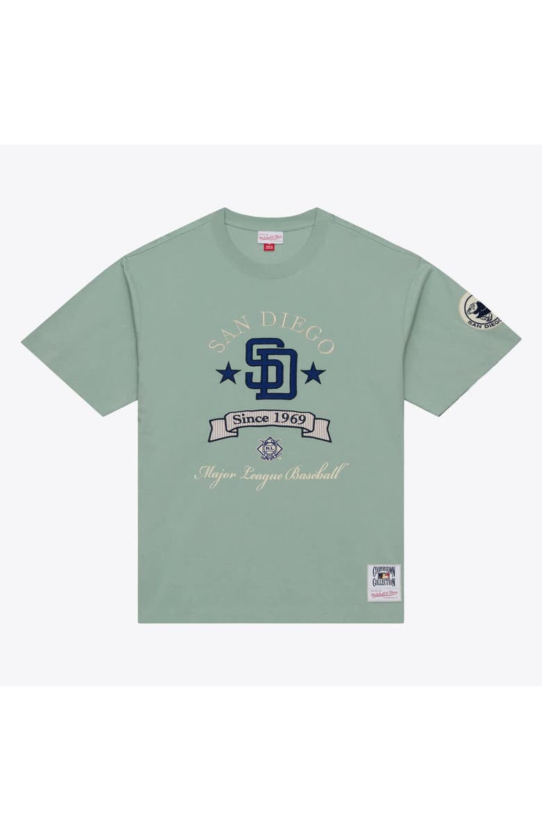 Mitchell & Ness Men's Mitchell & Ness Green San Diego Padres Yacht Rock T-Shirt, Main, color, Green