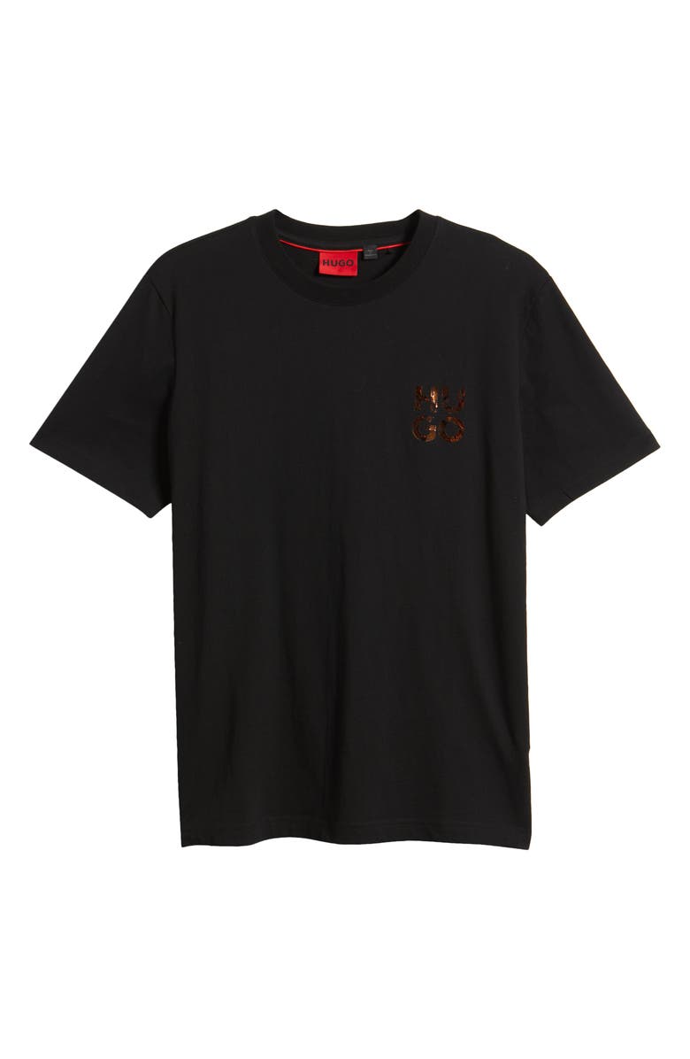 HUGO Diridumti Logo Graphic T-Shirt, Alternate, color, Black