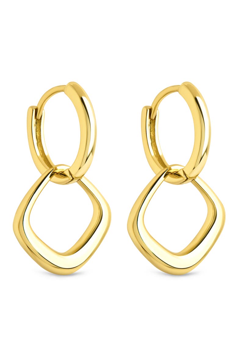 Tommy Link Drop Earrings, Main, color, GOLD