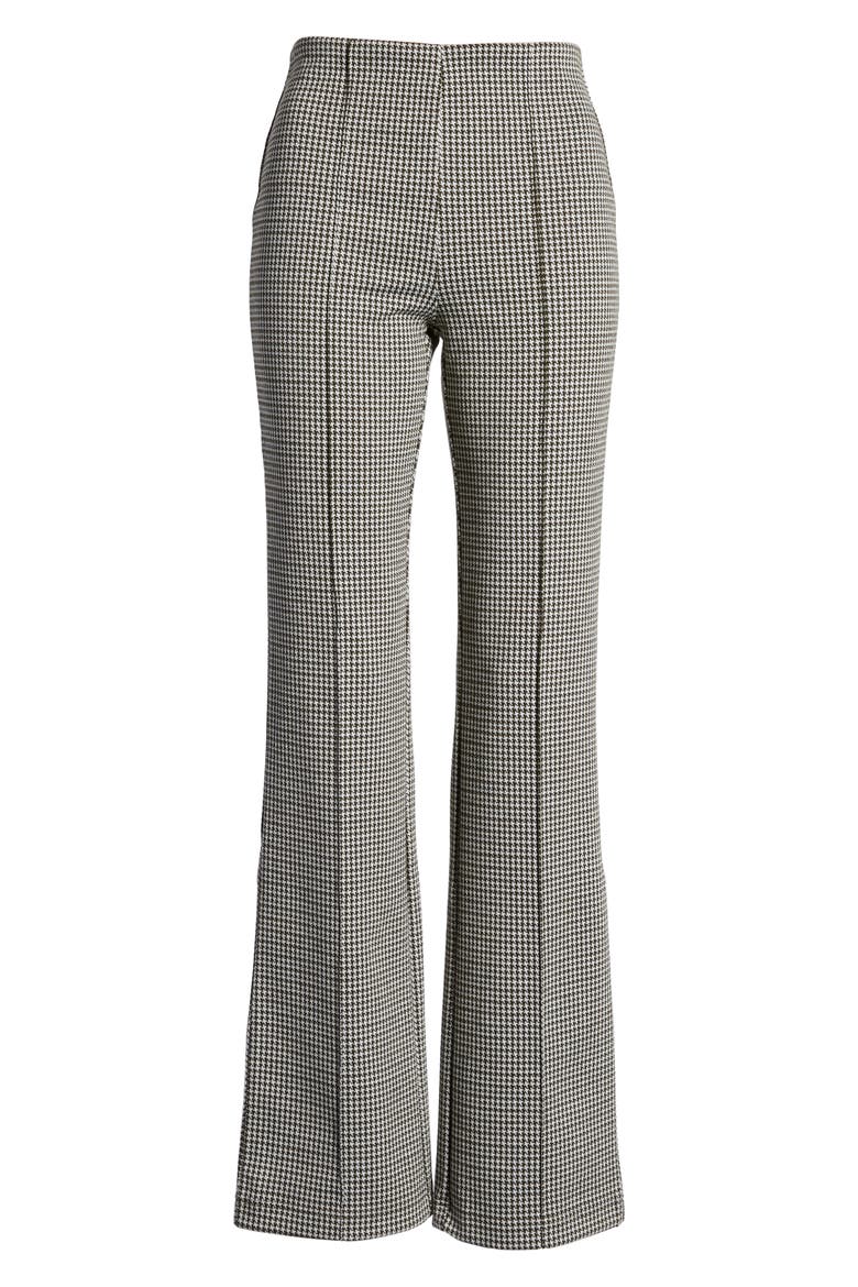 Lyssé Houndstooth Jacquard Flare Leggings, Alternate, color, OLIVE HOUNDSTOOTH