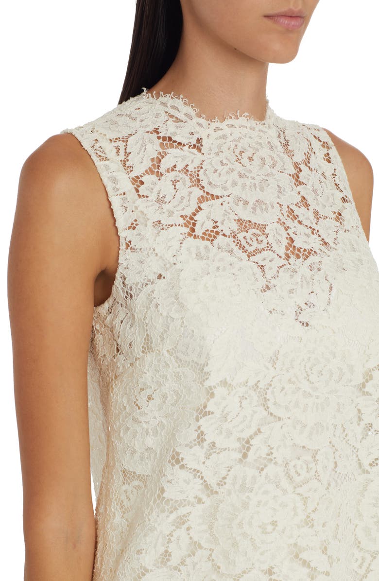 Dolce&Gabbana Branded Stretch Lace Top, Alternate, color,