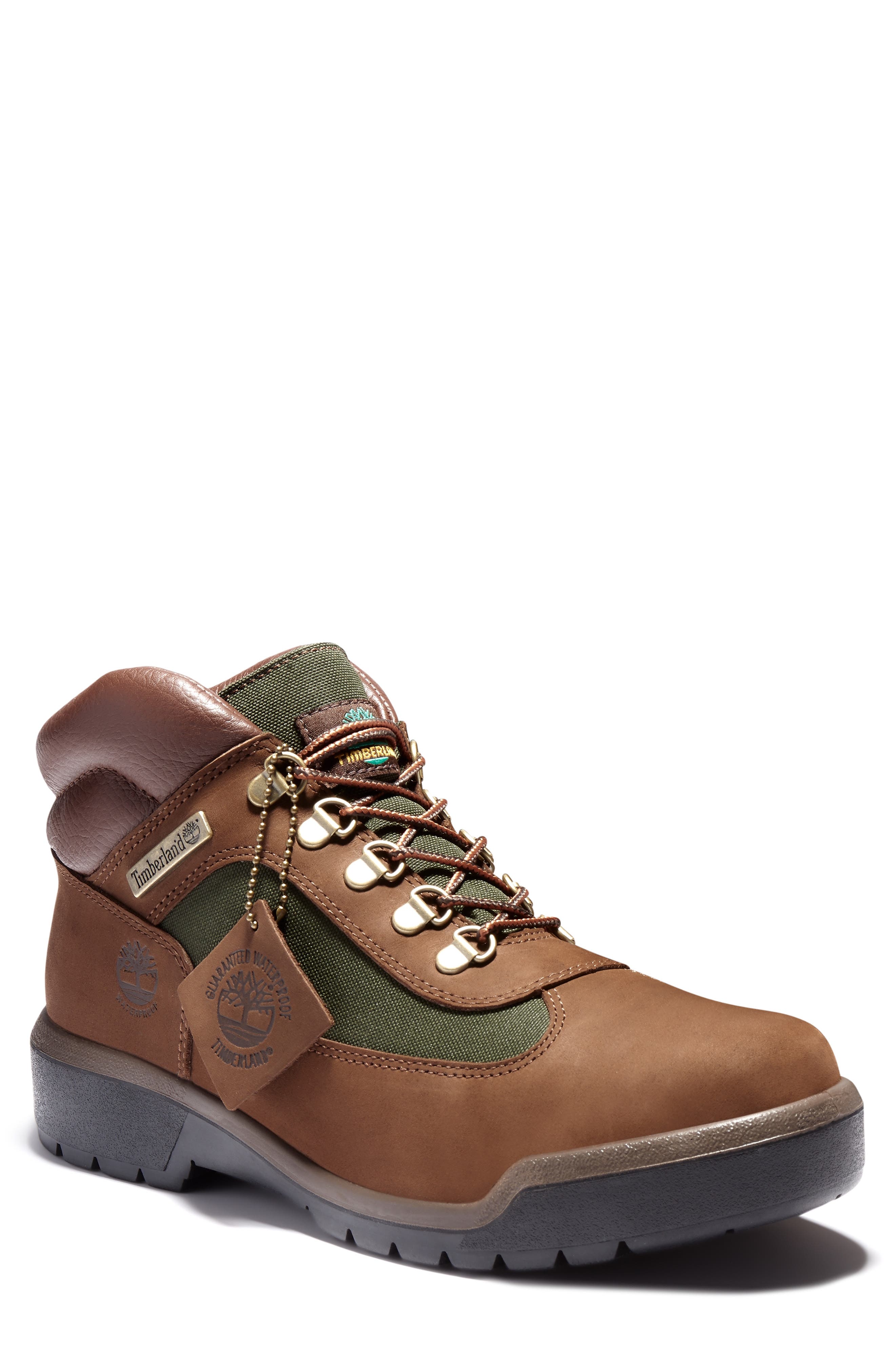 Timberland Field Waterproof Boot, Main, color, Chocolate