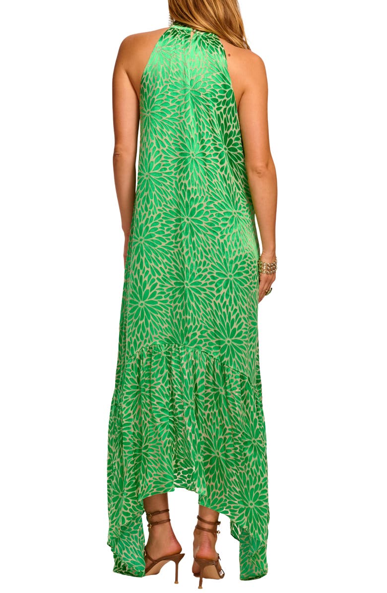 Ramy Brook Nickola Tie Neck Sleeveless Maxi Dress, Alternate, color, 