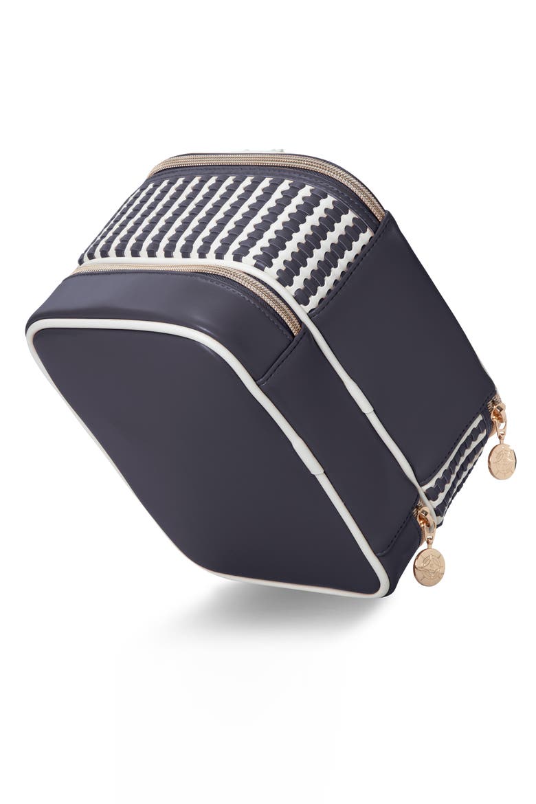 Jenny Train Case, Alternate, color, BLUE STRIPE