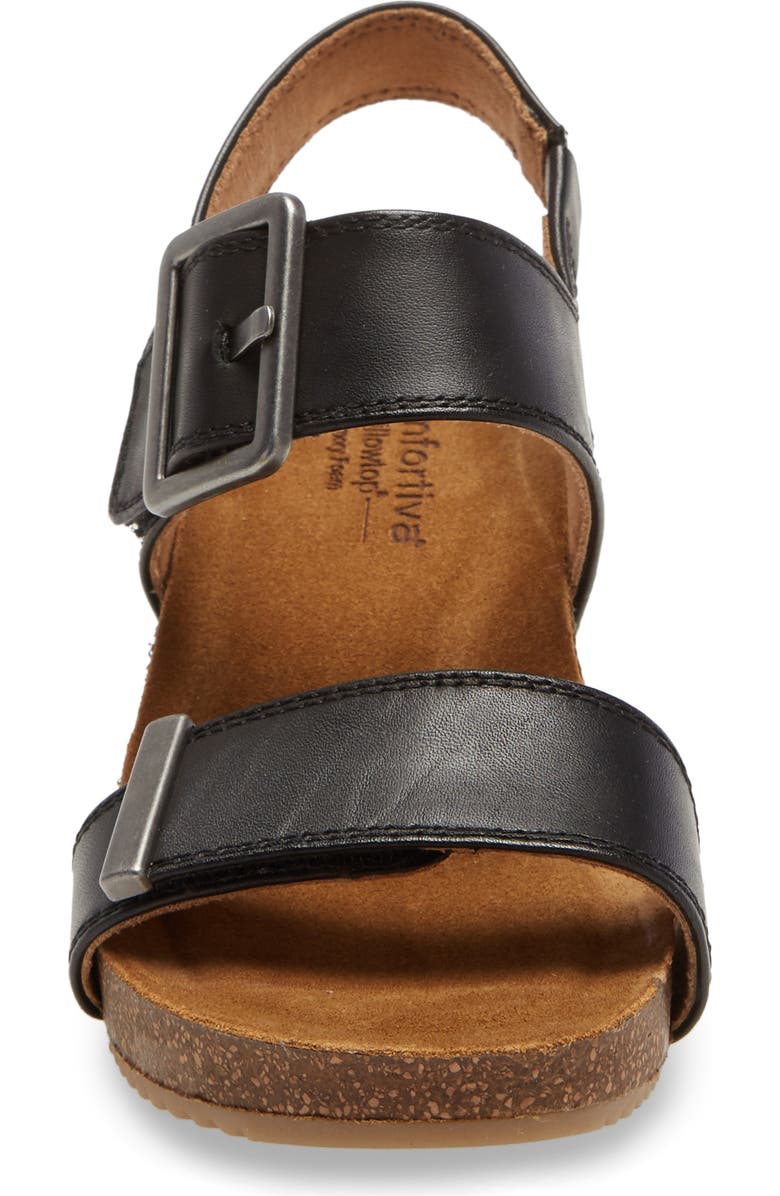 Comfortiva Emberly Wedge Sandal, Alternate, color,